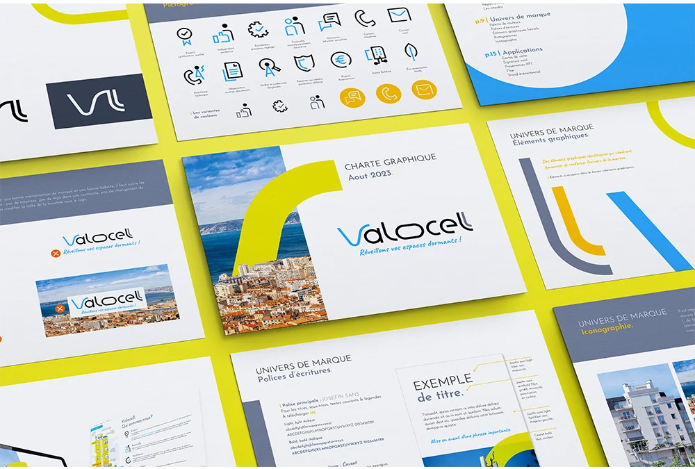 Valocell identité de marque