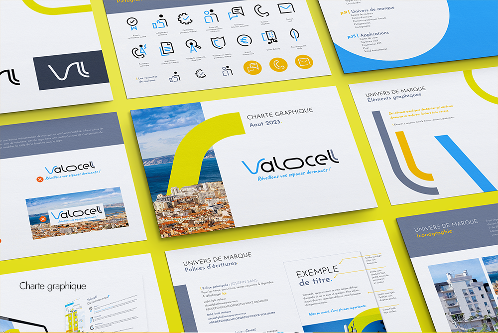 Valocell identité de marque